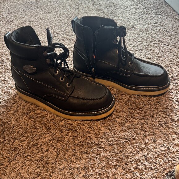 Harley-Davidson-Beau-8-Inch-Wedge-Boot   Used about 5 time like new - Picture 2 of 5